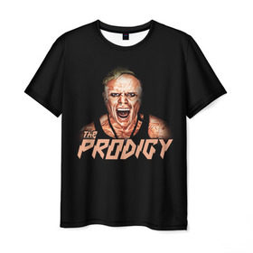 Мужская футболка 3D с принтом The Prodigy , 100% полиэфир | прямой крой, круглый вырез горловины, длина до линии бедер | prodigy | the | бигбит | брейкбит | дарование | кит флинт | максим реалити | продиджи | синтипанк | техно | чудо