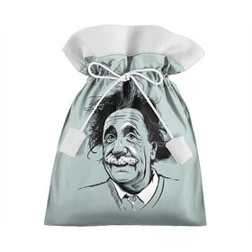 Подарочный 3D мешок с принтом Альберт Эйнштейн , 100% полиэстер | Размер: 29*39 см | 