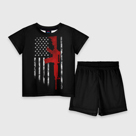 Детский костюм с шортами 3D с принтом American Patriot ,  |  | america | canada | city | donald | fortnite | la | lil | los angeles | moskow | msc | new york | ny | peep | pubg | russia | supreme | trasher | trupm | usa | америка | канада | лос анджелес | нью йорк