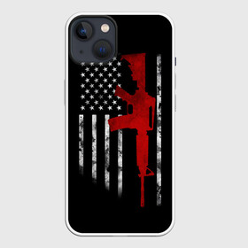 Чехол для iPhone 13 с принтом American Patriot ,  |  | Тематика изображения на принте: america | canada | city | donald | fortnite | la | lil | los angeles | moskow | msc | new york | ny | peep | pubg | russia | supreme | trasher | trupm | usa | америка | канада | лос анджелес | нью йорк