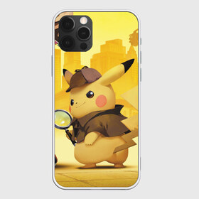 Чехол для iPhone 12 Pro Max с принтом Детектив Пикачу , Силикон |  | detective pikachu | pikachu | pokemon | детектив пикачу | пика | покемон