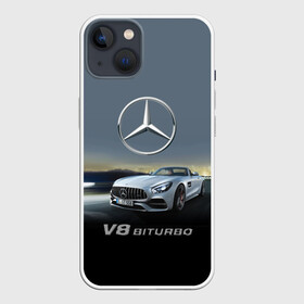 Чехол для iPhone 13 с принтом V8 Biturbo ,  |  | amg | cool | design | mercedes | mercedes benz | motorsport | power | prestige | race | sport car | status | автоспорт | гонка | дизайн | круто | мерседес | мощь | престиж | спорткар | статус