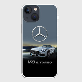 Чехол для iPhone 13 mini с принтом V8 Biturbo ,  |  | amg | cool | design | mercedes | mercedes benz | motorsport | power | prestige | race | sport car | status | автоспорт | гонка | дизайн | круто | мерседес | мощь | престиж | спорткар | статус