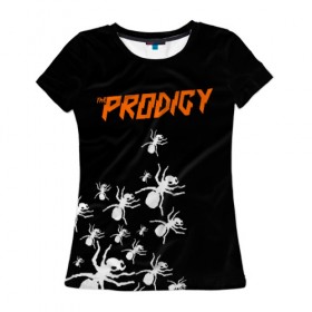 Женская футболка 3D с принтом The Prodigy , 100% полиэфир ( синтетическое хлопкоподобное полотно) | прямой крой, круглый вырез горловины, длина до линии бедер | flint | keith | kit | prodigy | кит | продиджи | продижи | протиджи | флинт