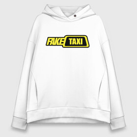 Женское худи Oversize хлопок с принтом fake taxi , френч-терри — 70% хлопок, 30% полиэстер. Мягкий теплый начес внутри —100% хлопок | боковые карманы, эластичные манжеты и нижняя кромка, капюшон на магнитной кнопке | fake taxi | fakr | taxi | такси | фэйк | фэйк такси