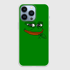 Чехол для iPhone 13 Pro с принтом Pepe ,  |  | bad | dab | frog | good | kek | make pepe great again | pepe | sad | sad frog | vote for pepe | кек | лягушка | мем | мемы | пепе | со смыслом | фрог