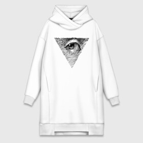 Платье-худи хлопок с принтом eye ,  |  | black | eye | minimalism | money | philosophy | pyramid | raster | supreme | usa | white | белый | глаз | деньги | доллар | минимализм | пирамида | растр | сша | философия | черный