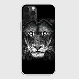 Чехол для iPhone 12 Pro с принтом Lion Art , силикон | область печати: задняя сторона чехла, без боковых панелей | акварель | арт | белый | взгляд | грива | дикий | живопись | зверь | искусство | король | кот | лев | львица | мазки | мощь | прайд | саванна | сила | царь | черный | шрам