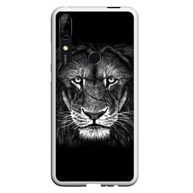 Чехол для Honor P Smart Z с принтом Lion Art , Силикон | Область печати: задняя сторона чехла, без боковых панелей | акварель | арт | белый | взгляд | грива | дикий | живопись | зверь | искусство | король | кот | лев | львица | мазки | мощь | прайд | саванна | сила | царь | черный | шрам