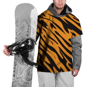 Накидка на куртку 3D с принтом Тигр , 100% полиэстер |  | Тематика изображения на принте: животное | зверь | кардашьян | ким | кот | лев | оранжевый | полосы | рыжий | тигр | черный