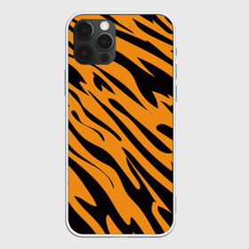 Чехол для iPhone 12 Pro с принтом Тигр , силикон | область печати: задняя сторона чехла, без боковых панелей | Тематика изображения на принте: животное | зверь | кардашьян | ким | кот | лев | оранжевый | полосы | рыжий | тигр | черный