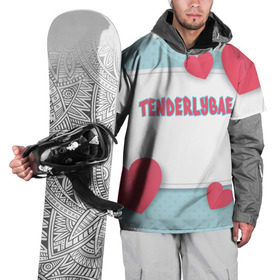 Накидка на куртку 3D с принтом Tenderlybae , 100% полиэстер |  | tenderlybae | twitch | амина | бэйби | в маске | малышка | мирзоева | мэйби | нежная | стримерша | тендерлибае | тендерлибэй