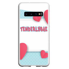 Чехол для Samsung Galaxy S10 с принтом Tenderlybae , Силикон | Область печати: задняя сторона чехла, без боковых панелей | tenderlybae | twitch | амина | бэйби | в маске | малышка | мирзоева | мэйби | нежная | стримерша | тендерлибае | тендерлибэй