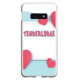 Чехол для Samsung S10E с принтом Tenderlybae , Силикон | Область печати: задняя сторона чехла, без боковых панелей | tenderlybae | twitch | амина | бэйби | в маске | малышка | мирзоева | мэйби | нежная | стримерша | тендерлибае | тендерлибэй