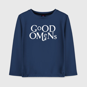 Детский лонгслив хлопок с принтом Good Omens , 100% хлопок | круглый вырез горловины, полуприлегающий силуэт, длина до линии бедер | david | good | michael | omens | sheen | tennant | азирафель | ангел | благие | демон | дэвид | знамения | кроули | майкл | падший | теннант | шин