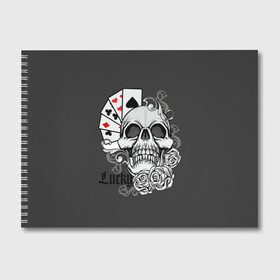 Альбом для рисования с принтом Lucky , 100% бумага
 | матовая бумага, плотность 200 мг. | Тематика изображения на принте: lucky | буны | веер | винтаж | графика | дизайн | игра | игральные | иллюстрация | казино | картинка | карты | крести | масть | мода | надпись | орнамент | пики | покер | рисунок | сердце | символ | стиль
