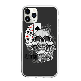 Чехол для iPhone 11 Pro матовый с принтом Lucky , Силикон |  | lucky | буны | веер | винтаж | графика | дизайн | игра | игральные | иллюстрация | казино | картинка | карты | крести | масть | мода | надпись | орнамент | пики | покер | рисунок | сердце | символ | стиль