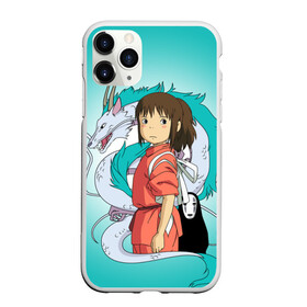 Чехол для iPhone 11 Pro матовый с принтом Унесённые призраками , Силикон |  | anime | spirited away | аниме | дракон | миядзаки | мультфильм | сэн | тихиро | унесённые призраками | хаку