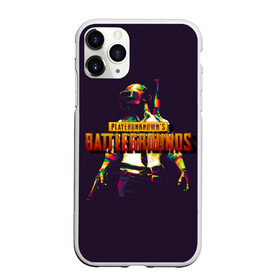 Чехол для iPhone 11 Pro матовый с принтом PUBG fan art , Силикон |  | asia | battle | chicken | dinner | epic | lucky | map miramar | pro | royale | winner | битва | пабг | пубг | стрим | топ лут