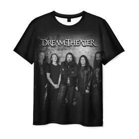 Мужская футболка 3D с принтом Dream Theater , 100% полиэфир | прямой крой, круглый вырез горловины, длина до линии бедер | Тематика изображения на принте: dream theater | metal | группы | метал | музыка | прогрессив метал | рок | хеви метал