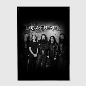 Постер с принтом Dream Theater , 100% бумага
 | бумага, плотность 150 мг. Матовая, но за счет высокого коэффициента гладкости имеет небольшой блеск и дает на свету блики, но в отличии от глянцевой бумаги не покрыта лаком | dream theater | metal | группы | метал | музыка | прогрессив метал | рок | хеви метал