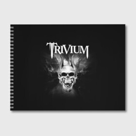 Альбом для рисования с принтом Trivium , 100% бумага
 | матовая бумага, плотность 200 мг. | Тематика изображения на принте: trivium | грув метал | группы | метал | музыка | рок | тривиум | трэш метал | хеви метал