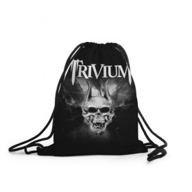 Рюкзак-мешок 3D с принтом Trivium , 100% полиэстер | плотность ткани — 200 г/м2, размер — 35 х 45 см; лямки — толстые шнурки, застежка на шнуровке, без карманов и подкладки | trivium | грув метал | группы | метал | музыка | рок | тривиум | трэш метал | хеви метал