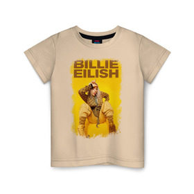 Детская футболка хлопок с принтом Billie Eilish , 100% хлопок | круглый вырез горловины, полуприлегающий силуэт, длина до линии бедер | billie eilish | billie eilish bury | wheres my mind