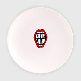 Тарелка с принтом Billie Eilish , фарфор | диаметр - 210 мм
диаметр для нанесения принта - 120 мм | music | pop | айлиш | билли | музыка