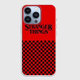 Чехол для iPhone 13 Pro с принтом STRANGER THINGS ,  |  | 11 | checkerboard | eggo | eleven | netflix | stranger | things | бобби | браун | дела | крайне | милли | обратная | одинадцать | одиннадцать | очень | события | сторона | странные | стренджер | темная