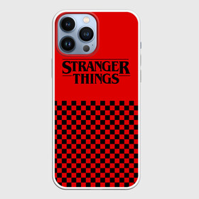 Чехол для iPhone 13 Pro Max с принтом STRANGER THINGS ,  |  | 11 | checkerboard | eggo | eleven | netflix | stranger | things | бобби | браун | дела | крайне | милли | обратная | одинадцать | одиннадцать | очень | события | сторона | странные | стренджер | темная