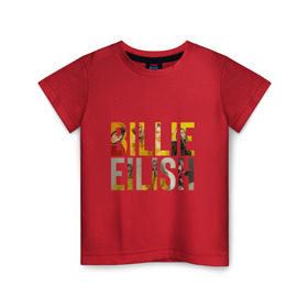 Детская футболка хлопок с принтом Billie Eilish , 100% хлопок | круглый вырез горловины, полуприлегающий силуэт, длина до линии бедер | billie eilish | billie eilish bury