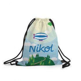 Рюкзак-мешок 3D с принтом Nikol Country , 100% полиэстер | плотность ткани — 200 г/м2, размер — 35 х 45 см; лямки — толстые шнурки, застежка на шнуровке, без карманов и подкладки | Тематика изображения на принте: 