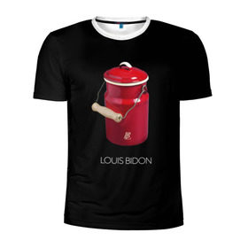 Мужская футболка 3D спортивная с принтом Louis Bidon , 100% полиэстер с улучшенными характеристиками | приталенный силуэт, круглая горловина, широкие плечи, сужается к линии бедра | антитренд | луи витон