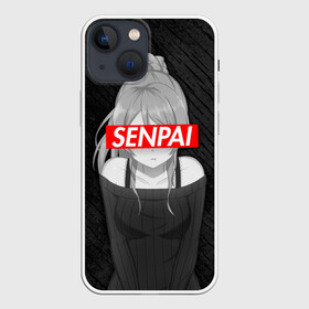 Чехол для iPhone 13 mini с принтом Anime Senpai Girl ,  |  | ahegao | anime | manga | sempai | senpai | аниме | ахегао | манга | семпай | сенпай