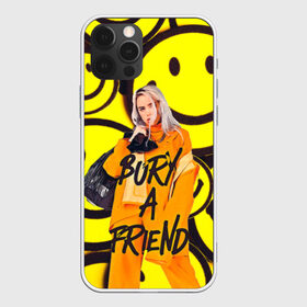 Чехол для iPhone 12 Pro Max с принтом Billie Eilish Выкинь Друга , Силикон |  | billie eilish | bury a friend | билли айлиш | надпись | певица | с надписью | цитата | цитаты