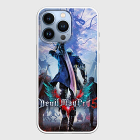 Чехол для iPhone 13 Pro с принтом Devil May Cry 5 ,  |  | capcom | demon | devil | devil may cry | dmc | game | город | демон | демоны | демоны тоже плачут | игра | меч | слэшер | человек