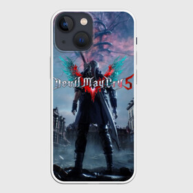 Чехол для iPhone 13 mini с принтом Devil May Cry 5 ,  |  | Тематика изображения на принте: cs go | devil may cry | dmc5 | game | logo | битва | бой | вой | игра | контр страйк | кровь | крылья | логотип | надпись | фантастика | фэнтази | экшен