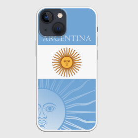 Чехол для iPhone 13 mini с принтом Аргентина ,  |  | argentina | аргентина | аргентинская сборная | сборная | сборная аргентины | сборная аргентины по футболу | сборные | форма | футбол | футбольные сборные | чемпионат | чемпионат мира