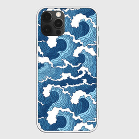 Чехол для iPhone 12 Pro Max с принтом Морские волны , Силикон |  | background | blue | drawing | element | fashion | foam | graphics | illustration | ocean | picture | sea | storm | style | water | waves | wind | ветер | вода | волны | графика | иллюстрация | картинка | мода | море | морские | океан | пена | ри