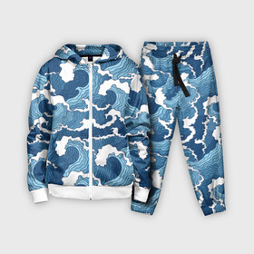 Детский костюм 3D с принтом Морские волны ,  |  | background | blue | drawing | element | fashion | foam | graphics | illustration | ocean | picture | sea | storm | style | water | waves | wind | ветер | вода | волны | графика | иллюстрация | картинка | мода | море | морские | океан | пена | ри