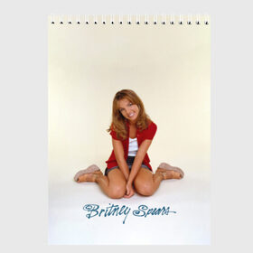 Скетчбук с принтом Oldschool Britney , 100% бумага
 | 48 листов, плотность листов — 100 г/м2, плотность картонной обложки — 250 г/м2. Листы скреплены сверху удобной пружинной спиралью | Тематика изображения на принте: britney | britneyspears | glitch | icon | jean | pop | princess | spears | usa | бритни | бритниспирс | глич | джин | поп | работа | спирс | сша