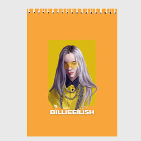 Скетчбук с принтом Billie Eilish , 100% бумага
 | 48 листов, плотность листов — 100 г/м2, плотность картонной обложки — 250 г/м2. Листы скреплены сверху удобной пружинной спиралью | at | billie | don’t | eilish | electronic | eyes | me | music | ocean | pirate | smile | synthpop | usa | айлиш | билли | музыка | пайрэт | синти поп | сша | электронная | электропоп