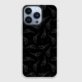 Чехол для iPhone 13 Pro с принтом Револьверы ,  |  | background | black | cart | cowboy | criminal | drawing | fashion | firearms | graphics | illustration | picture | revolvers | style | thug | weapons | бандит | графика | иллюстрация | картинка | ковбой | мода | огнестрельное | оружие | патроны | пистолет