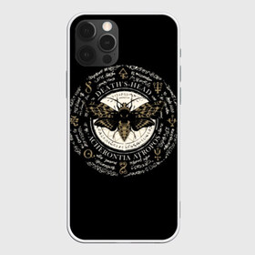 Чехол для iPhone 12 Pro Max с принтом Бабочка Мертвая голова , Силикон |  | background | black | butterfly | dead | drawing | fashion | graphics | head | illustration | mysticis | pentagram | picture | signs | spell | style | symbols | бабочка | голова | графика | заклинание | знаки | иллюстрация | картинка | мертвая | мистика | 