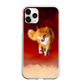 Чехол для iPhone 11 Pro Max матовый с принтом Огненная Лиса , Силикон |  | Тематика изображения на принте: fire fox | firefox | fox | fox say | ylvis   the fox | главное фыр | кицунэ | лиза | лиса | лисичка | мемасики | мемы | огонь | фыр фыр | хитрая лиса | я хочу фырфыр