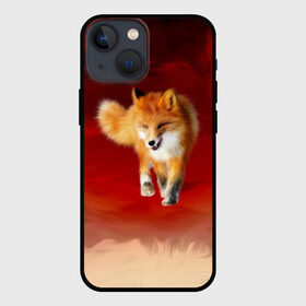 Чехол для iPhone 13 mini с принтом Огненная Лиса ,  |  | Тематика изображения на принте: fire fox | firefox | fox | fox say | ylvis   the fox | главное фыр | кицунэ | лиза | лиса | лисичка | мемасики | мемы | огонь | фыр фыр | хитрая лиса | я хочу фырфыр