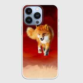 Чехол для iPhone 13 Pro с принтом Огненная Лиса ,  |  | Тематика изображения на принте: fire fox | firefox | fox | fox say | ylvis   the fox | главное фыр | кицунэ | лиза | лиса | лисичка | мемасики | мемы | огонь | фыр фыр | хитрая лиса | я хочу фырфыр
