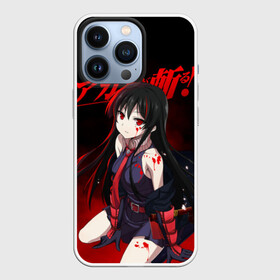 Чехол для iPhone 13 Pro с принтом Акаме в красной дымке ,  |  | akame ga kill | акаме | акамэ га киру | аниме | манга | ночной рейд