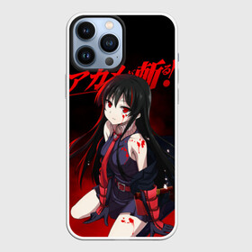 Чехол для iPhone 13 Pro Max с принтом Акаме в красной дымке ,  |  | akame ga kill | акаме | акамэ га киру | аниме | манга | ночной рейд